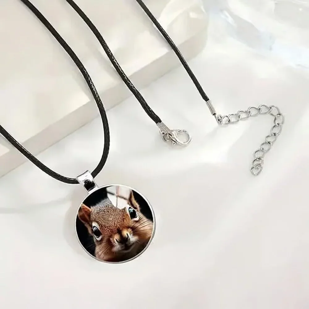 Silver SQUIRREL Pendant Necklace